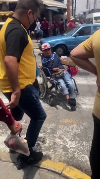 Un chien aide à pousser son propriétaire en fauteuil roulant - Buzz Buddy