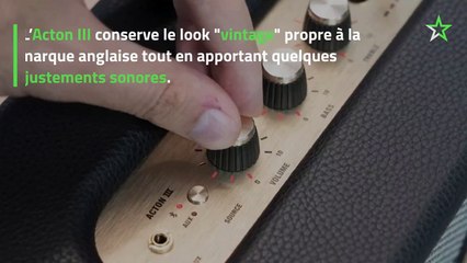 Test L'enceinte sans-fil Marshall Acton III suit les traces des précédents modèles
