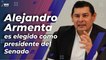 Alejandro Armenta nuevo presidente de la Mesa Directiva del Senado
