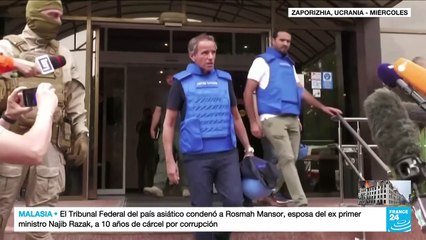 Así fue el ingreso de los expertos de la OIEA a la central nuclear de Zaporizhia