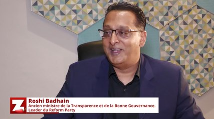 Roshi Badhain - Ancien ministre de la Transparence et de la Bonne Gouvernance. Leader du Reform Party