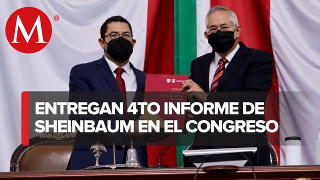 Martí Batres entrega informe de gobierno de Sheinbaum al Congreso de CdMx