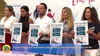 Invitan a tramitar el testamento a bajo costo durante septiembre en Boca del Río