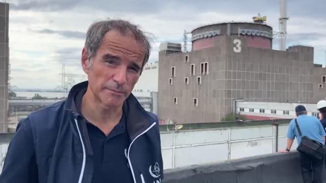 UAEA Başkanı Grossi, Zaporijya Nükleer Santrali'nde incelemelerde bulundu