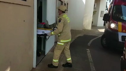 Idoso sofre queda em empresa no Bairro São Cristóvão e lesiona região do crânio