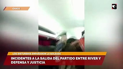 Incidentes a la salida del partido entre River y Defensa y Justicia