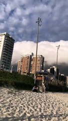 Huge Cloud Covering the Beach