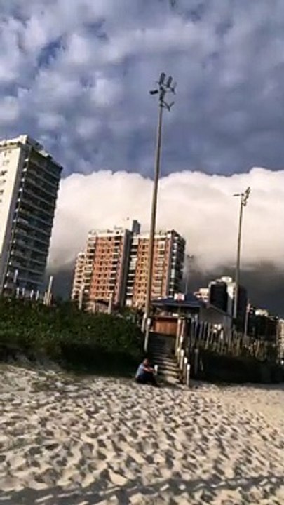 Huge Cloud Covering the Beach