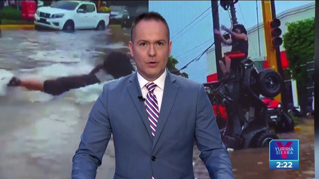 VIDEO: Jóvenes se divierten en calles inundadas de Culiacán