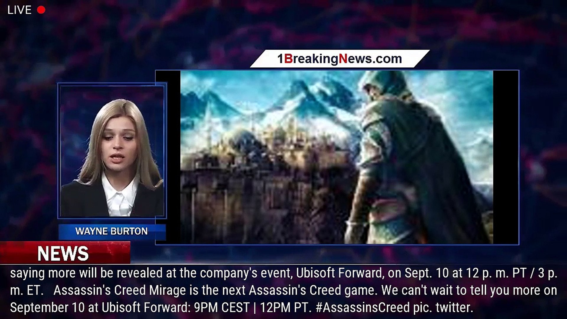 Assassin's Creed Mirage Revealed by Ubisoft After Twitter Leaks -  1BREAKINGNEWS.COM - video Dailymotion