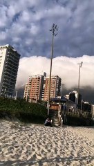 Huge Cloud Covering the Beach