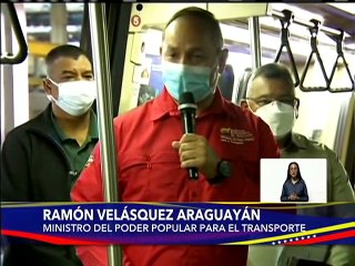 Min. Ramón Velásquez: Los trabajadores han tomado el control del mantenimiento del Metro de Caracas
