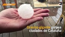 La caída de granizos destrozó ciudades de Cataluña y dejó a una niña muerta