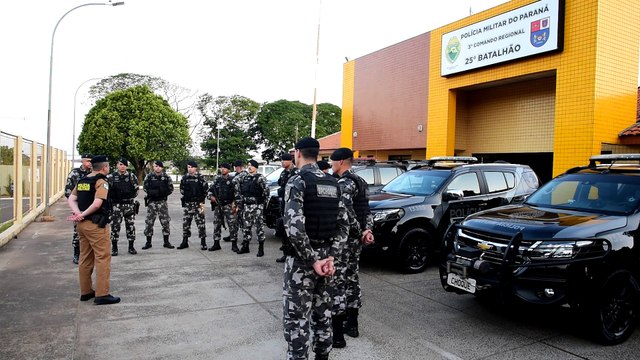 Operação Pronta Resposta já está em campo em Umuarama e cidades do 25º BPM