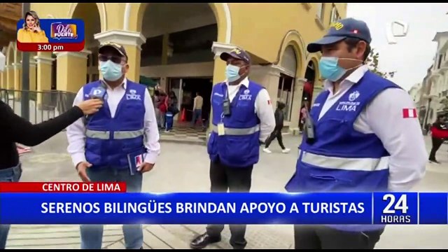 Cercado de Lima: Serenos dominan diversos idiomas para entender a turistas extranjeros