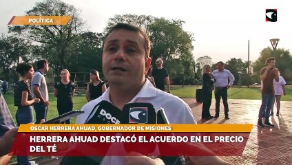 Herrera Ahuad destacó el acuerdo en el precio del té