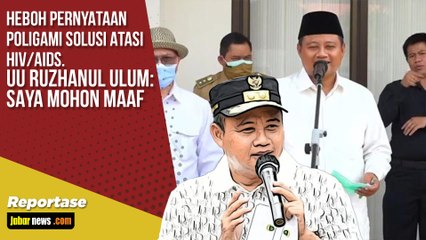 Heboh Pernyataan Poligami Solusi Atasi HIV AIDS Uu Ruzhanul Ulum Saya Mohon Maaf