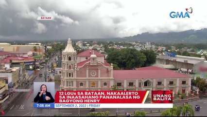 12 LGUs sa Bataan, nakaalerto sa inaasahang pananalasa ng Bagyong Henry | UB