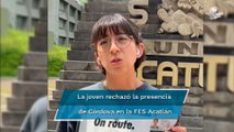 Alumna de UNAM denuncia acoso del INE tras visita de Córdova