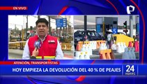 Empieza el plazo para la devolución del 40% de pago de peajes para transportistas
