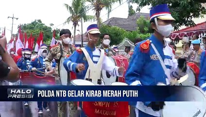 Kirab Merah Putih Polda NTB Wujud Kekompakan Dalam Segala Perbedaan