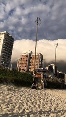 Huge Cloud Covering the Beach