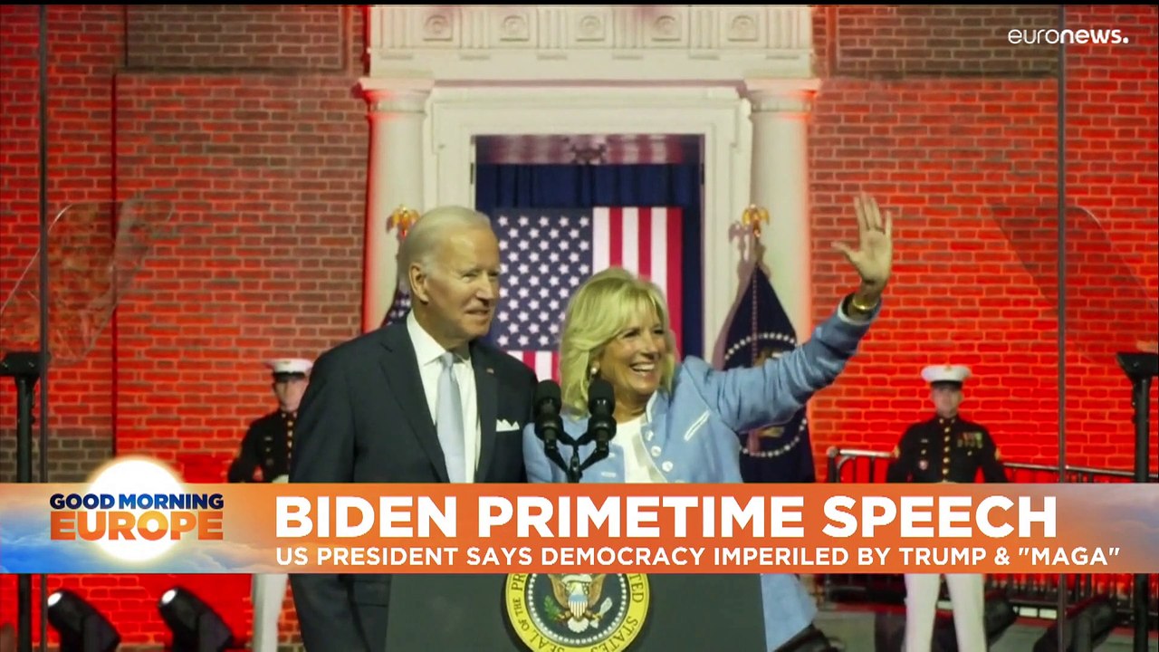 US President Joe Biden warns Trump's 'extreme ideology' could derail democracy