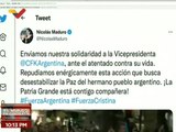 Venezuela repudia intento de magnicidio contra la Vicepresidenta Cristina Fernández de Kirchner