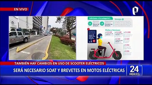 Nueva normativa: Motos y bicicletas eléctricas deberán contar con SOAT y placa