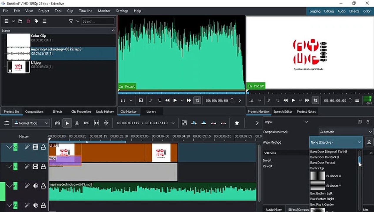 Kdenlive Tutorial How To Make Motion Logo Glitter video Dailymotion