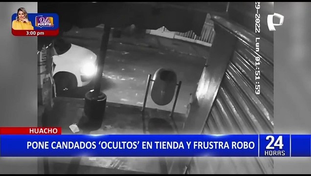 Huacho: dueño de tienda coloca candados ocultos y frustra robo en su negocio