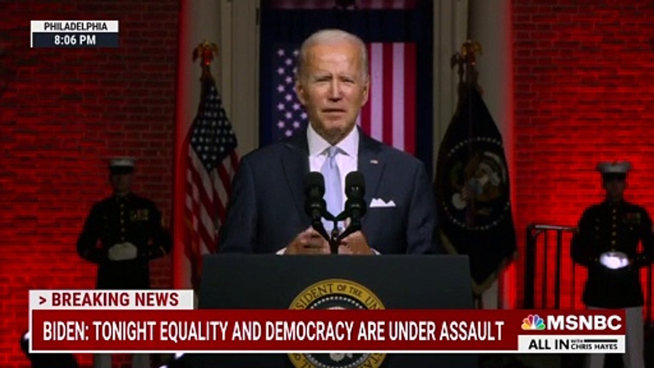 Joe Biden a dénoncé cette nuit "l'extrémisme" de Donald Trump et de ses partisans, leur reprochant d'ébranler les "fondations" de la démocratie américaine