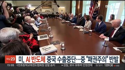 미, AI 반도체 중국 수출중단…중 "패권주의" 반발