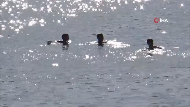 Edirne 3. sayfa: Meriç Nehri'ne giren çocukların tehlikeli oyunu