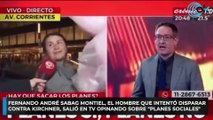 Fernando Andrés Sabag Montiel, el hombre que intentó disparar contra Cristina Kirchner, salió en TV opinando sobre 