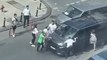Maltepe’de minibüs şoförlerinin yol verme kavgası kamerada