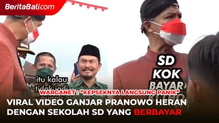 Viral Video Ganjar Pranowo Heran dengan Sekolah SD Yang Berbayar