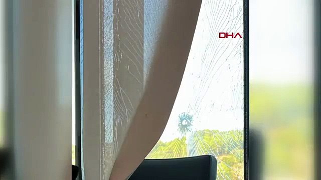 Türkiye Futbol Federasyonu Binası'na yapılan silahlı saldırının kurşun izleri