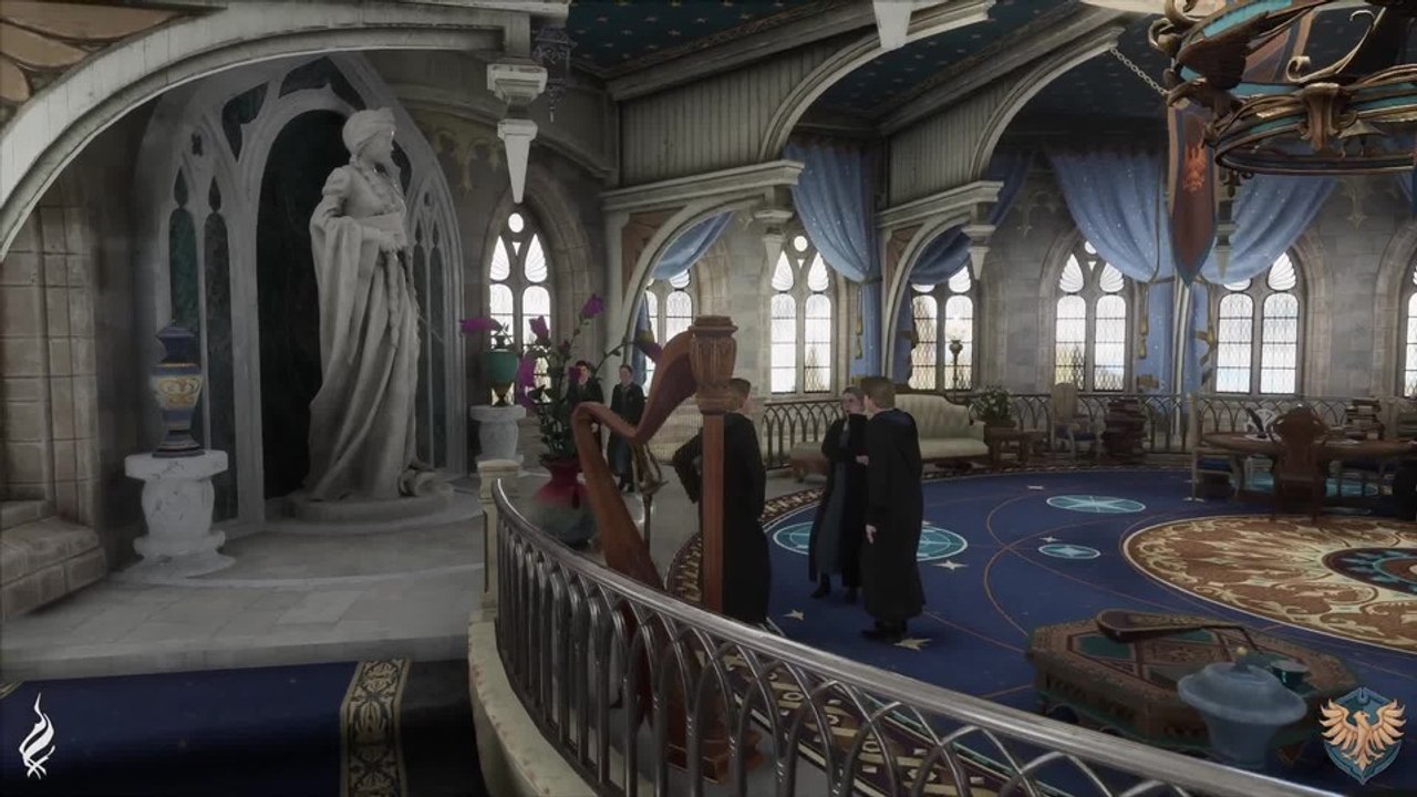 Hogwarts Legacy - So sehen die Räumlichkeiten von Haus Ravenclaw im Gameplay-Trailer aus