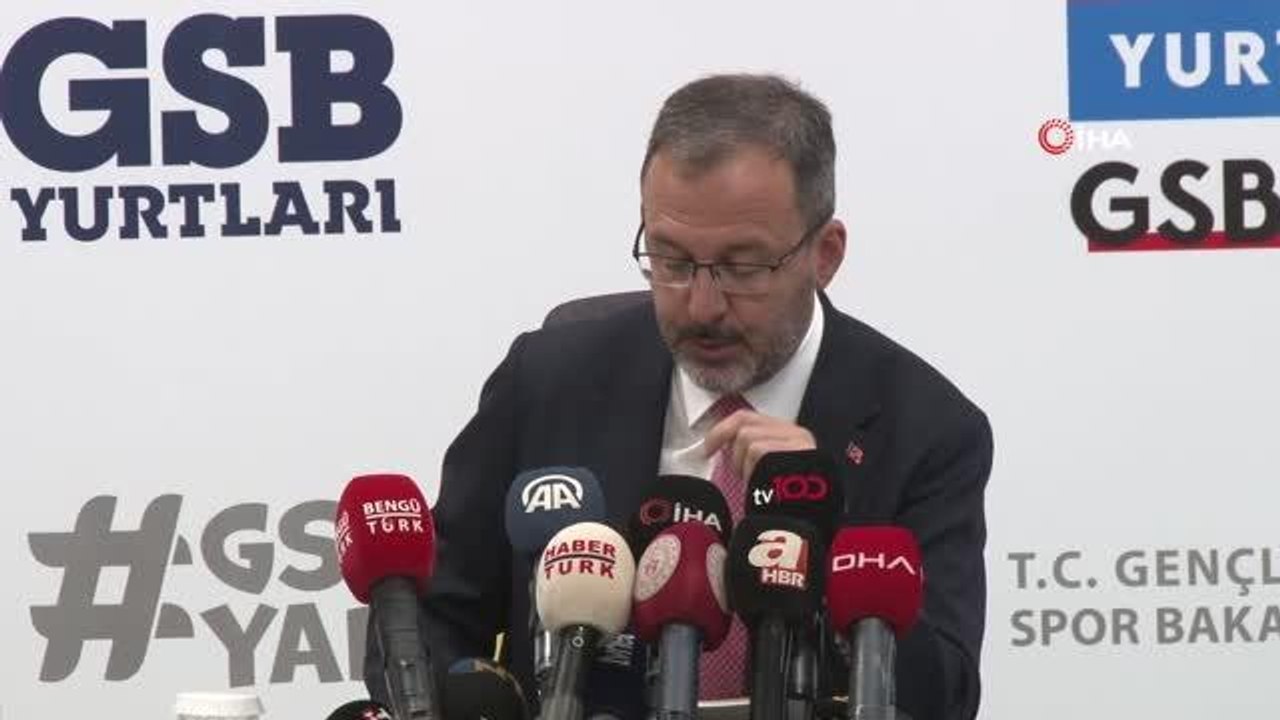 Gençlik ve Spor Bakanı Kasapoğlu: "2022- 2023 Eğitim Öğretim Dönemi için 415 bin 305 gencimiz GSB Yurtları'na başvuru yaptı"