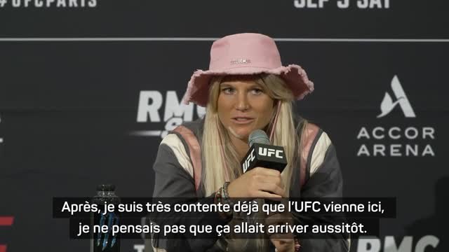 UFC - Fiorot : Très contente que l'UFC vienne ici