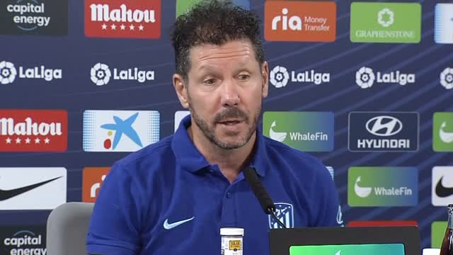 Simeone sobre los minutos de juego de Griezmann: Yo soy un hombre de club y lo seré siempre