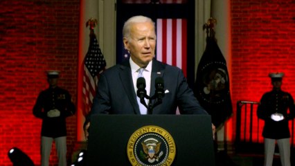 Download Video: Joe Biden fustige  l’«extrémisme» de Donald Trump et de ses partisans lors d'un discours