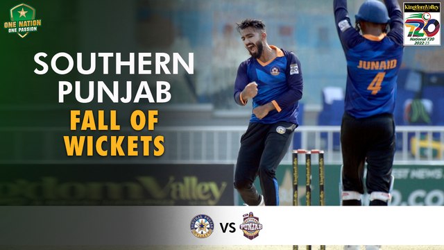 Southern Punjab Fall Of Wickets | Central Punjab vs Southern Punjab | Match 8 | National T20 2022 | PCB | MS2T