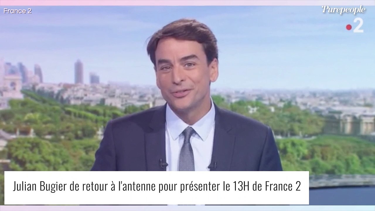 Julian Bugier barbu et les cheveux décoiffés : il affiche un nouveau look avant sa rentrée