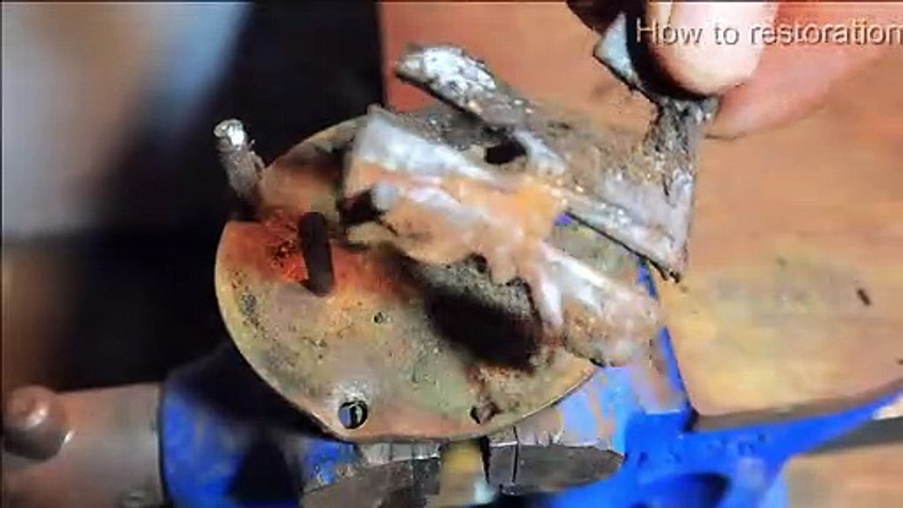 How To Restoration The Old Lock And Make a Key For It #restoration #rebuilding #tools