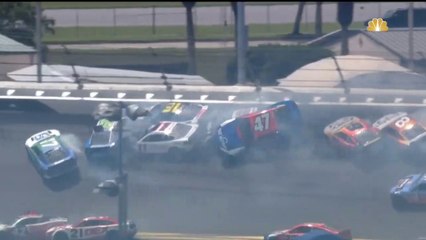 NASCAR CUP SERIES 2022 Race Daytona Coke Zero 400 2 BIG ONE Rain Crash