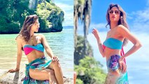 Nusrat Jahan Blue Bikini Bold look Viral | Boldsky *Entertainment