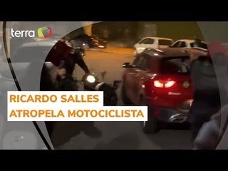 Ex-ministro Ricardo Salles atropela motociclista e não presta socorro