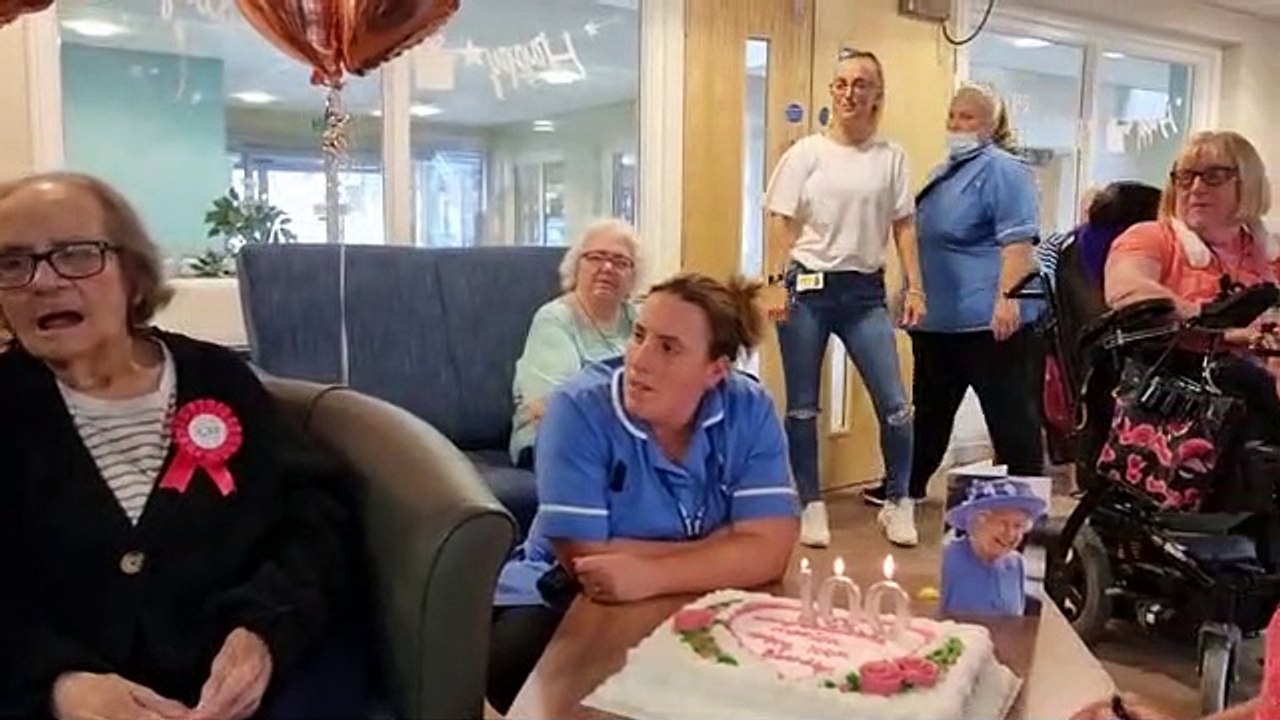 Marion Petyt celebrates her 100th birthday